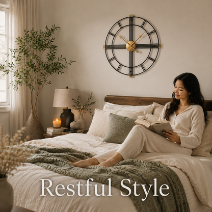 Nordic Iron Wall Clock – Modern Metal Statement Timepiece