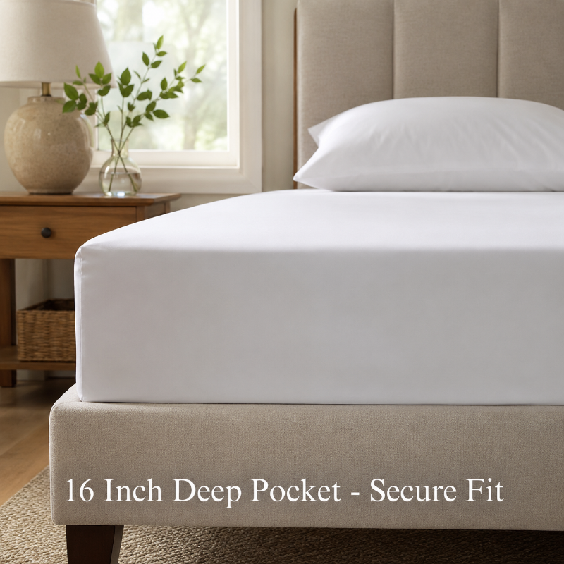 Cooling Bamboo Luxe Sheet Set, Soft Breathable Comfort - 4 pc Queen