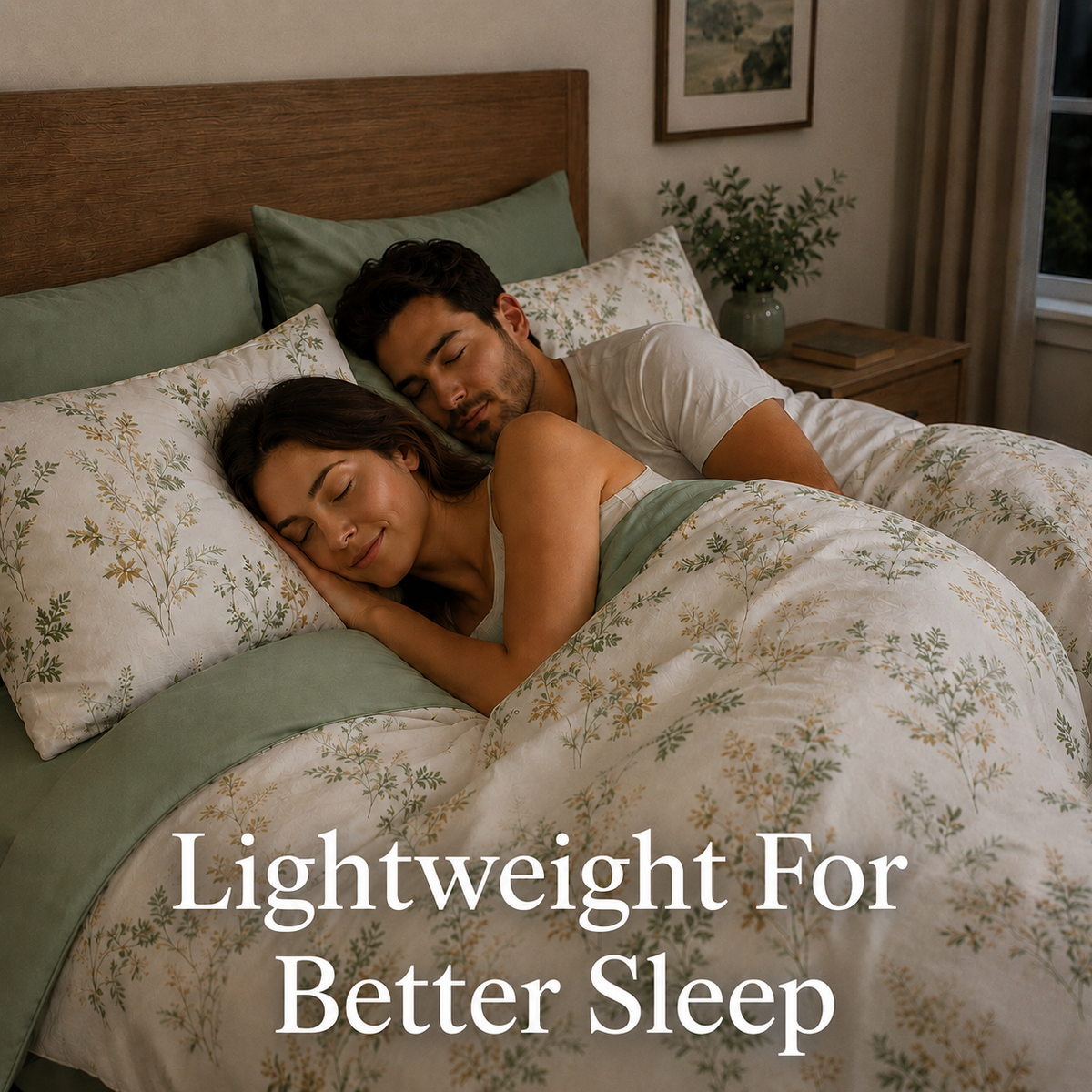 All Season Reversable 100% High Count Cotton Comforter Set - 3 piece Queen