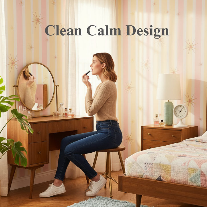 Retro-Style Vintage Metal Alarm Clock – Silent Bedside Clock