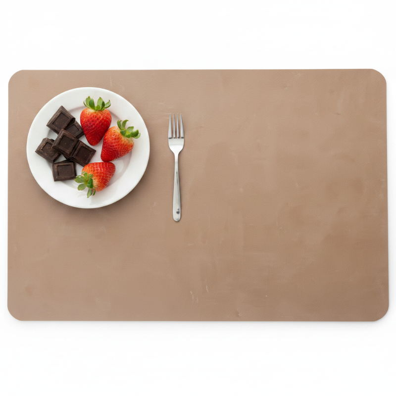 European-Style Faux Leather Placemats - Waterproof & Heat Resistant Set of 4