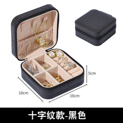 Compact Zipper Jewelry Box: Travel-Friendly Storage