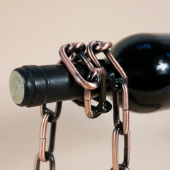Magic Chain Wine Bottle Holder – Floating Illusion Wine Display