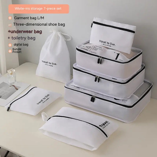 Versatile 7 Piece Travel Storage Bag Set
