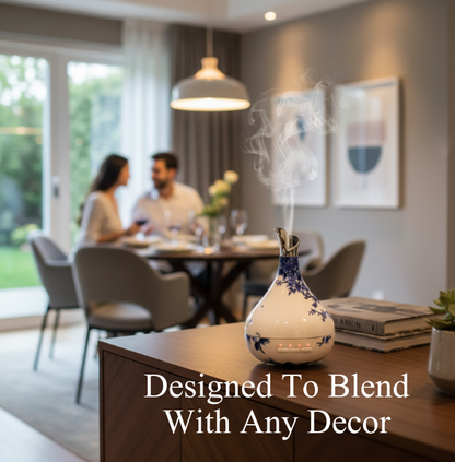 Smart Aromatherapy Humidifying Diffuser – Vase-Inspired with Timer