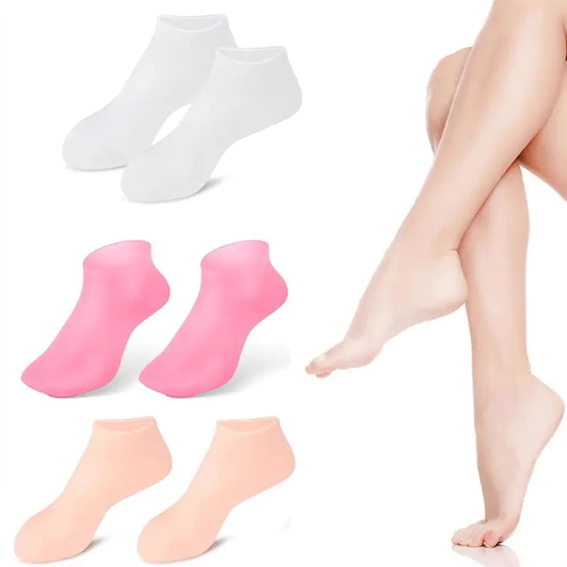 Soft Anti-Cracking & Moisturizing Gel Socks for Happy Feet