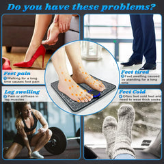 EMS Foot Massager – Deep Muscle Kneading Mat for Legs, Feet & More