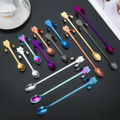 Cute Cat Coffee Spoon – Stainless Steel Teaspoon for Cat Lovers