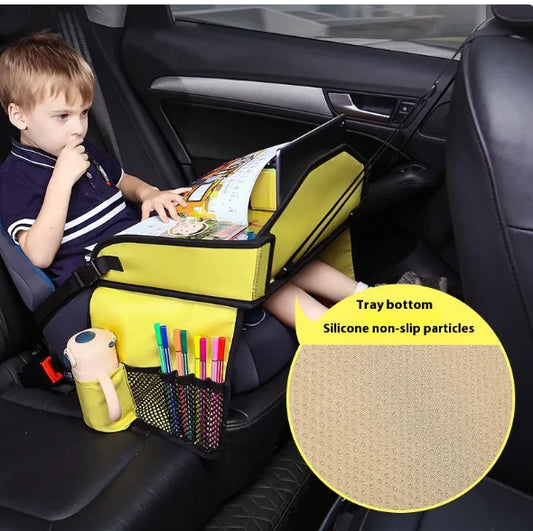 Kid's Car Seat Tray Table - Portable, Foldable and Mess-free