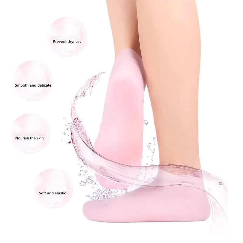 Soft Anti-Cracking & Moisturizing Gel Socks for Happy Feet
