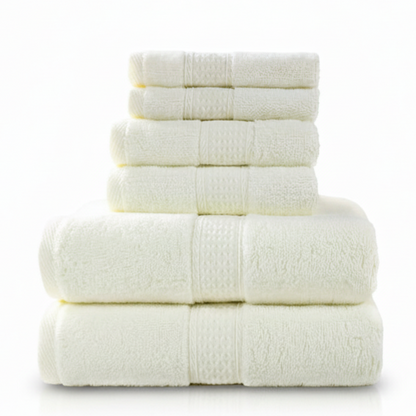 Soft & Stylish 100% Cotton towels - 6 Piece Set