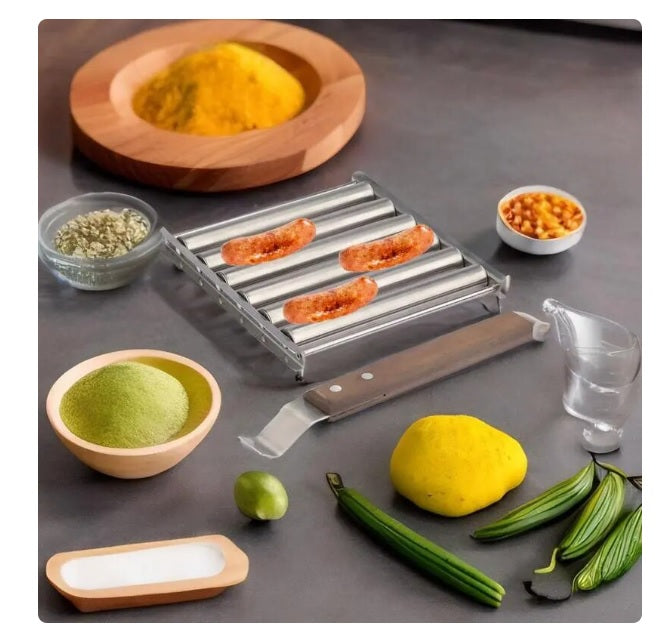 Stainless Steel Hot Dog Roller – Rain or shine BBQ fun!