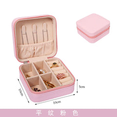 Compact Zipper Jewelry Box: Travel-Friendly Storage