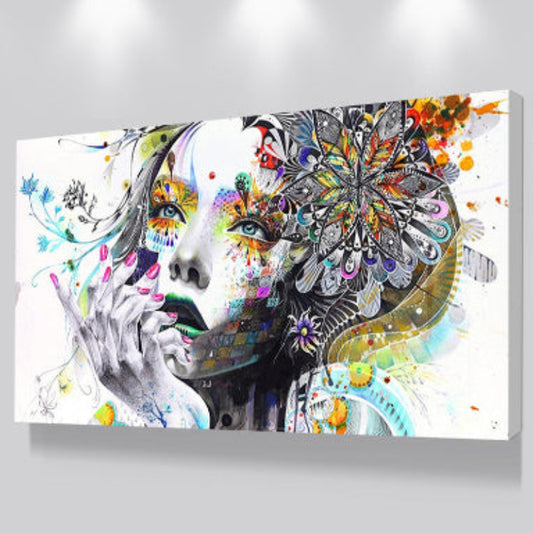 Portrait of a Girl Canvas Print – Modern Minimalism Quite Elegance