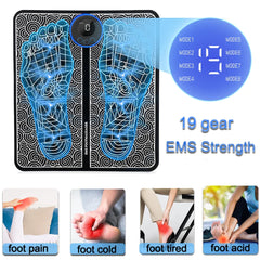 EMS Foot Massager – Deep Muscle Kneading Mat for Legs, Feet & More