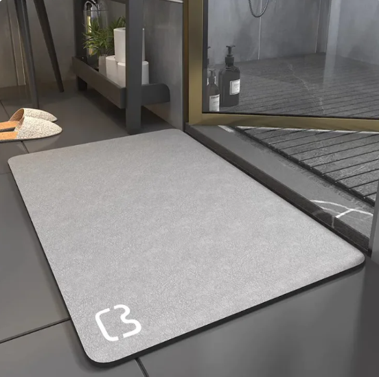 Stylish, Non-Slip Diatom Bathroom Mat - Soft And Quick Drying