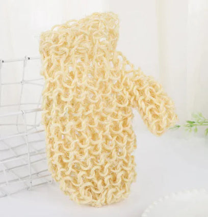 Jute Foaming Bath Gloves, Practical and Pampering