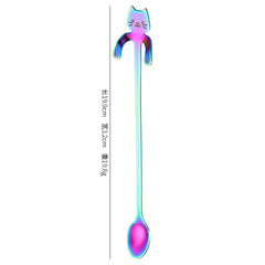 Cute Cat Coffee Spoon – Stainless Steel Teaspoon for Cat Lovers