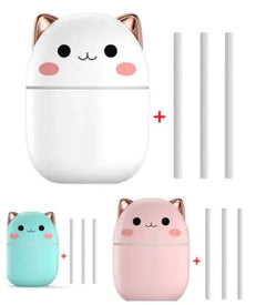 Cute Cat USB Humidifier – Quirky, Quiet, and Clever with Light & Aroma Diffuser – 250ml