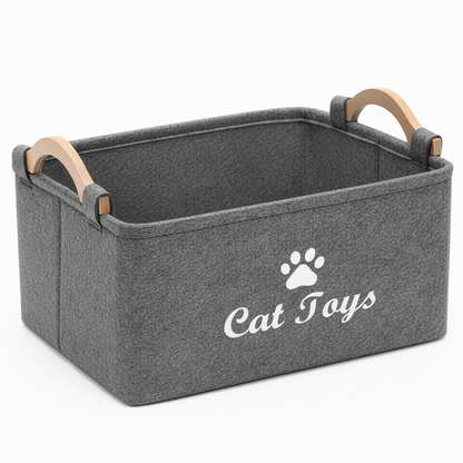 Pet Toy Storage Basket – Stylish Storage for Everyday Pet Essentials
