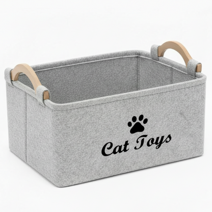 Pet Toy Storage Basket – Stylish Storage for Everyday Pet Essentials