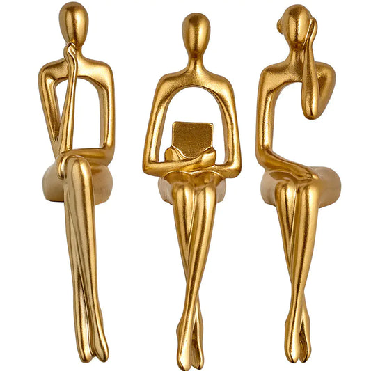 Set of 3 Figural Sculptures - Abstract Art for Modern Spaces