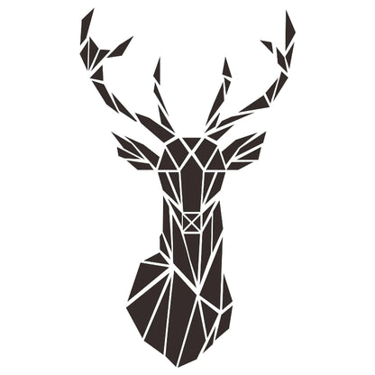 3D Acrylic Stag Wall Art – Stunning Self-Adhesive Scandinavian Decor