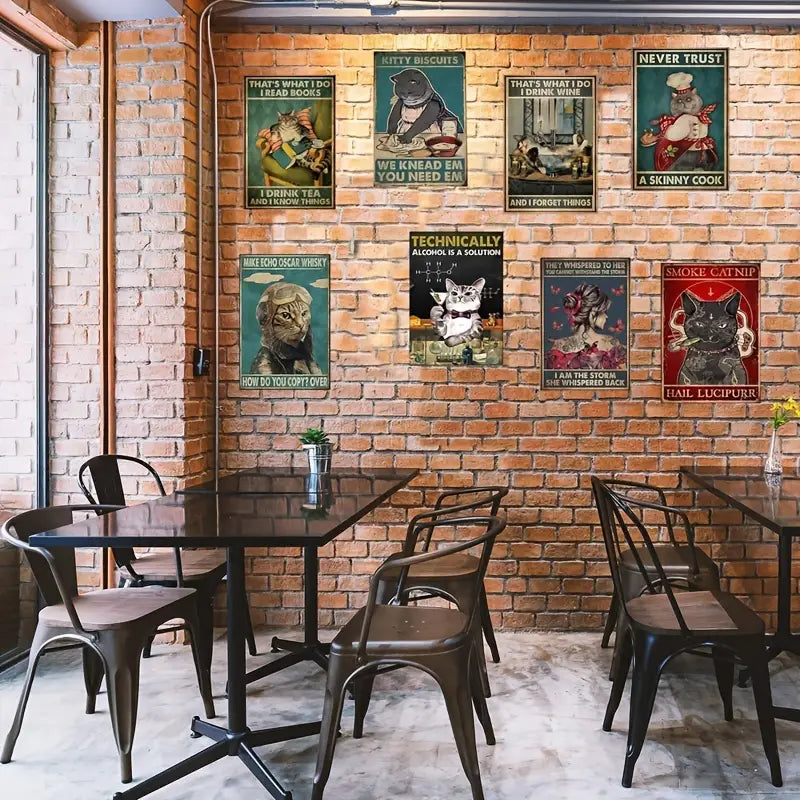 Retro Metal Wall Art - Into The Garden I Go