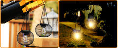 Vintage Metal Solar Hanging Garden Hanging Lamp