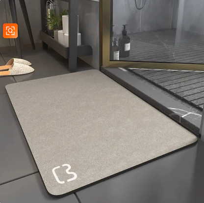 Stylish, Non-Slip Diatom Bathroom Mat - Soft And Quick Drying