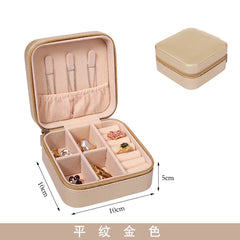 Compact Zipper Jewelry Box: Travel-Friendly Storage