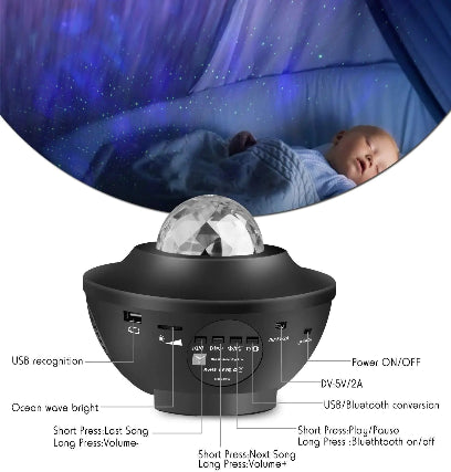 LED Star Projector Night Light for Kids - Explore the Cosmos!