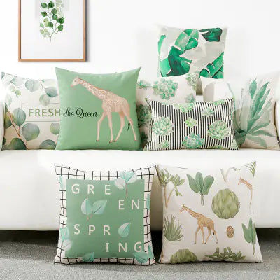 Calm & Serene,  Plant-Themed Cusion Covers