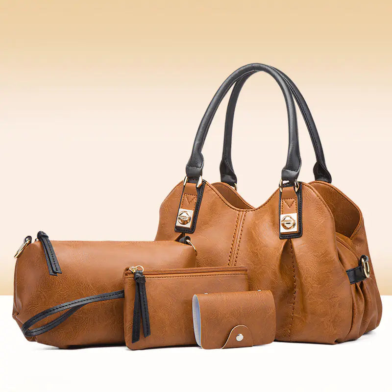 Women's Fall 3 Piece - Tote, Handbag & Crossbody Bag Set