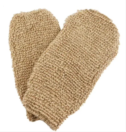 Jute Foaming Bath Gloves, Practical and Pampering