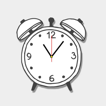 Fun 2D Cartoon Wall Clock – Quirky, Playful  & Quiet