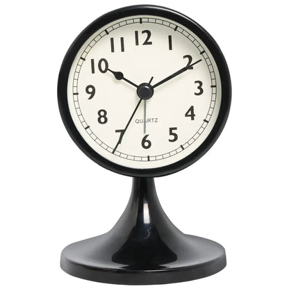 Retro-Style Vintage Metal Alarm Clock – Silent Bedside Clock