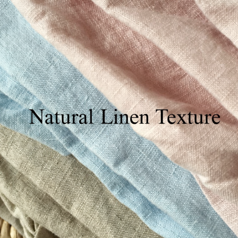 Pure Flax Linen Bedding Set – Breathable Duvet Cover & Pillowcases
