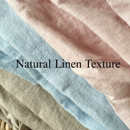 Pure Flax Linen Bedding Set – Breathable Duvet Cover & Pillowcases