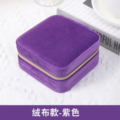 Compact Zipper Jewelry Box: Travel-Friendly Storage