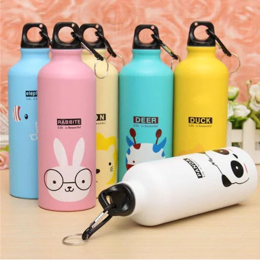 Sports Water Bottle for Kids 500ml - Fun Characters
