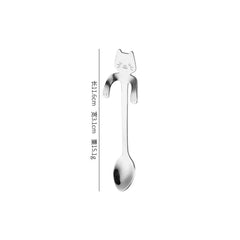 Cute Cat Coffee Spoon – Stainless Steel Teaspoon for Cat Lovers