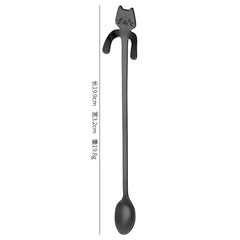 Cute Cat Coffee Spoon – Stainless Steel Teaspoon for Cat Lovers