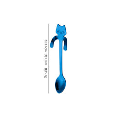 Cute Cat Coffee Spoon – Stainless Steel Teaspoon for Cat Lovers