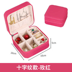 Compact Zipper Jewelry Box: Travel-Friendly Storage
