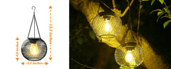 Vintage Metal Solar Hanging Garden Hanging Lamp
