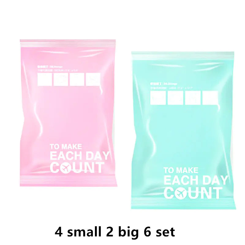 Space-Saving and Lightweight, 6-Pc Compression Storage Bag Set