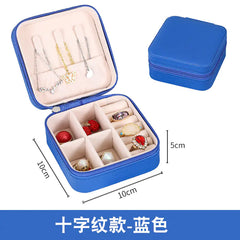 Compact Zipper Jewelry Box: Travel-Friendly Storage