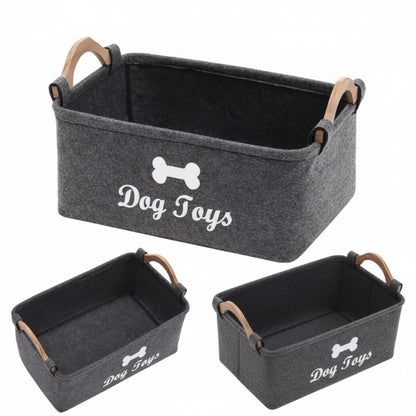Pet Toy Storage Basket – Stylish Storage for Everyday Pet Essentials