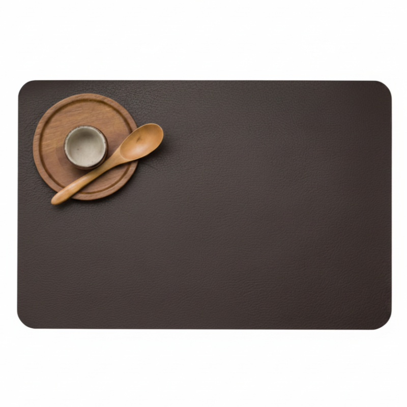 European-Style Faux Leather Placemats - Waterproof & Heat Resistant Set of 4
